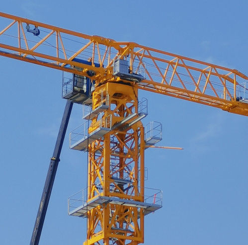 Bouw Vlakke toren kraan Stageurlijk fundament Industrieel type