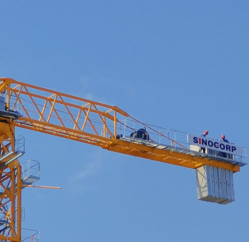 Bouw Vlakke toren kraan Stageurlijk fundament Industrieel type
