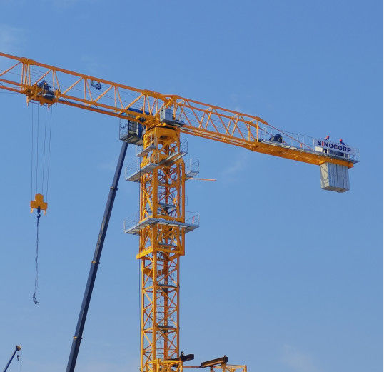 Sinocorp QTZ80 Qtz63 2-10 ton Torenkraan Fabriek Levering
